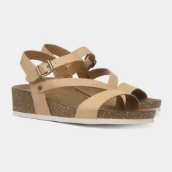 Lunar Cluster Womens Beige Wedge Sandal