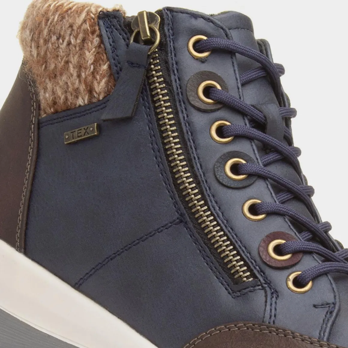Lunar Dasha Womens Navy Ankle Boot