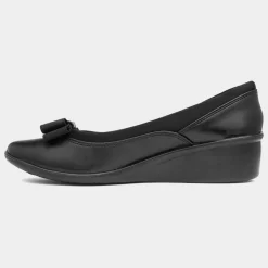 Lunar Deacon Womens Black Leather Shoe