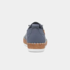 Lunar Evie Womens Blue Casual Leather Shoe