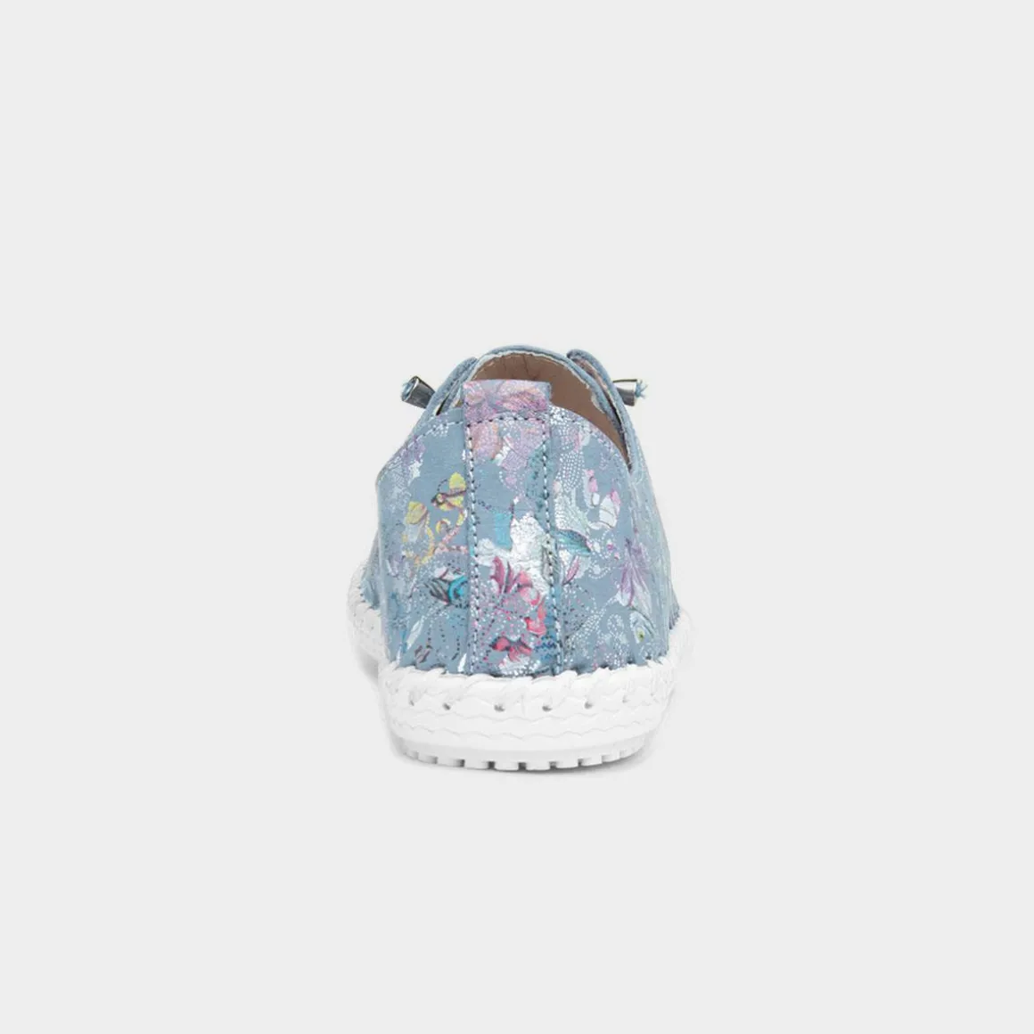 Lunar Exbury Womens Blue Leather Casual Shoes