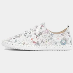 Lunar Exbury Womens White Leather Shoe