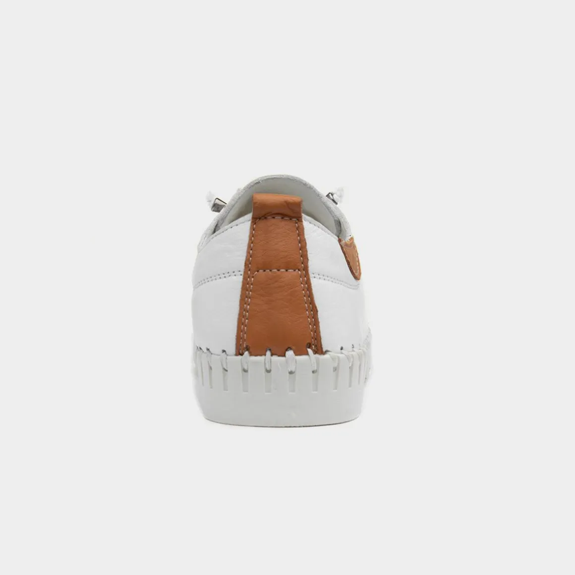 Lunar Flamborough Womens White Leather Shoe