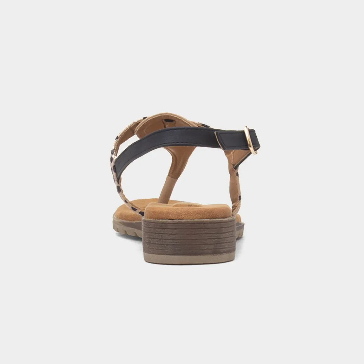 Lunar Gina Womens Beige Toe Post Sandal