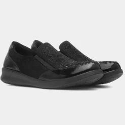 Lunar Hattie Womens Black Casual Shoe