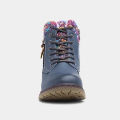 Lunar Jalapeno Womens Blue Ankle Boot