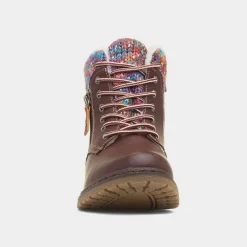 Lunar Jalapeno Womens Burgundy Ankle Boot