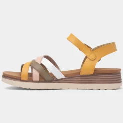 Lunar Karla Womens Mustard Strappy Sandal
