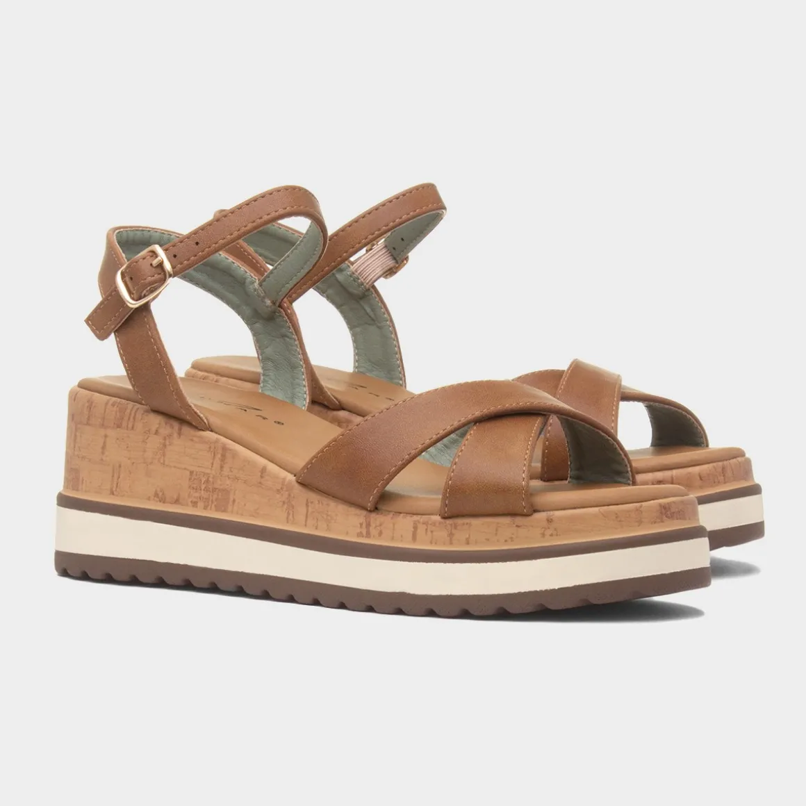 Lunar Libby Womens Tan Wedge Sandal