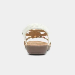 Lunar Mariella Womens White Beaded Sandal