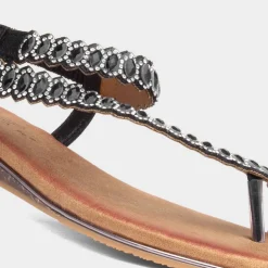 Lunar Novella Womens Black Sandal