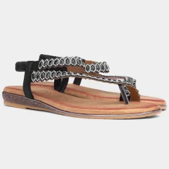 Lunar Novella Womens Black Sandal