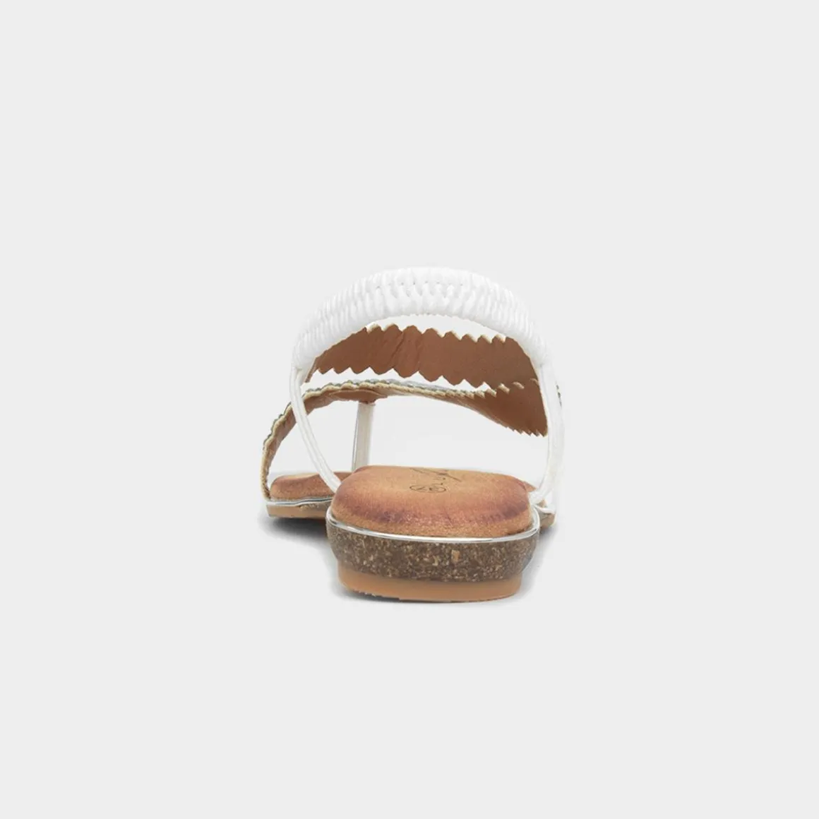 Lunar Novella Womens White Toe Post Sandal