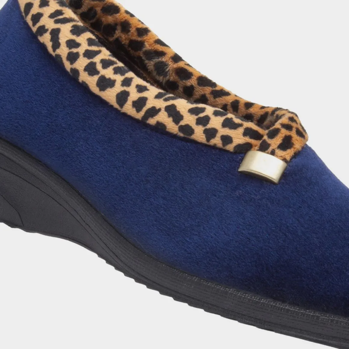 Lunar Paloma Womens Navy Wedge Slipper