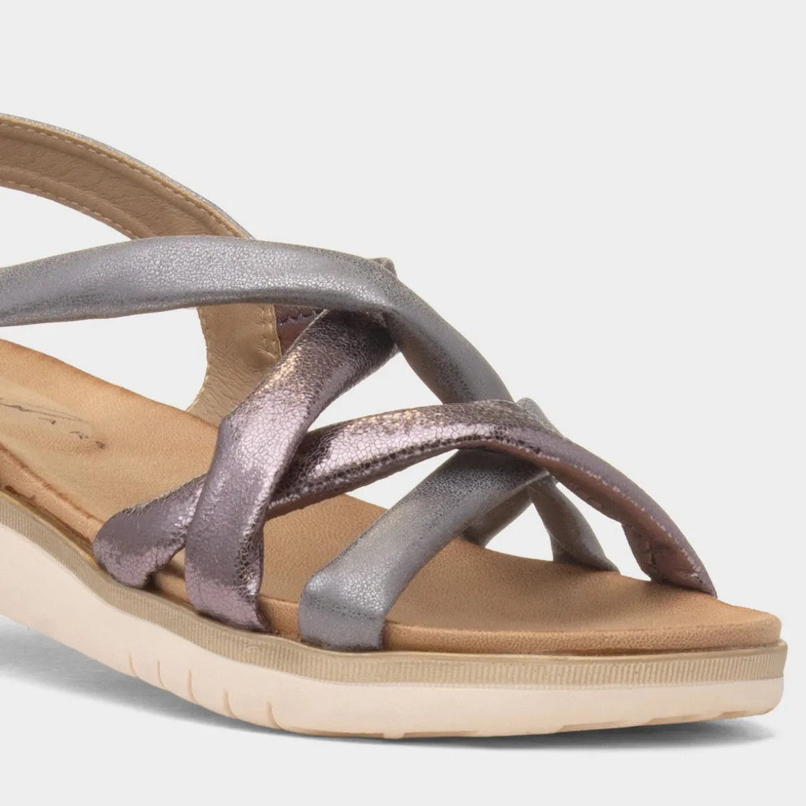 Lunar Roma Womens Pewter Strappy Sandal