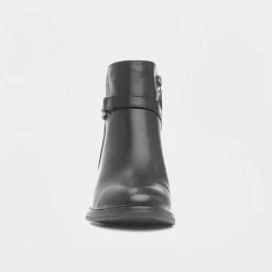 Lunar Solana Womens Black Block Heel Boot
