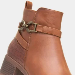 Lunar Solana Womens Tan Ankle Boot