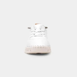 Lunar St Austell Womens White Leather Shoe