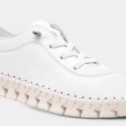 Lunar St Austell Womens White Leather Shoe