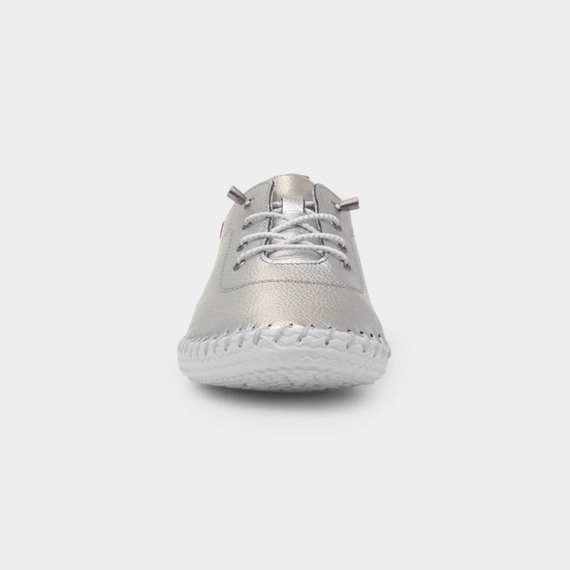 Lunar St Ives Womens Metallic Leather Casual Shoe