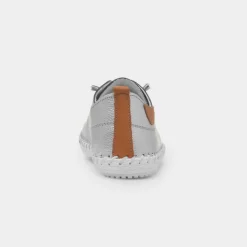 Lunar St Ives Womens Metallic Leather Casual Shoe