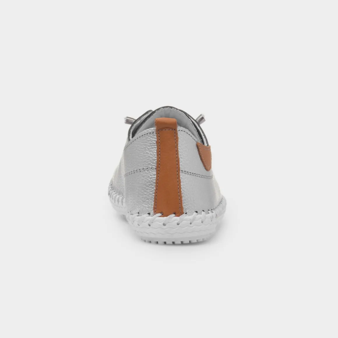 Lunar St Ives Womens Metallic Leather Casual Shoe