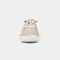 Lunar St Ives Womens Stone Leather Casual Shoe