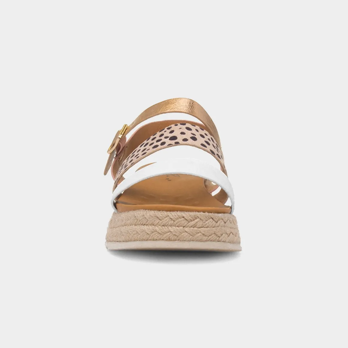 Lunar Summer Womens White Buckle Sandal