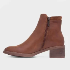 Lunar Susannah Womens Tan Ankle Boot