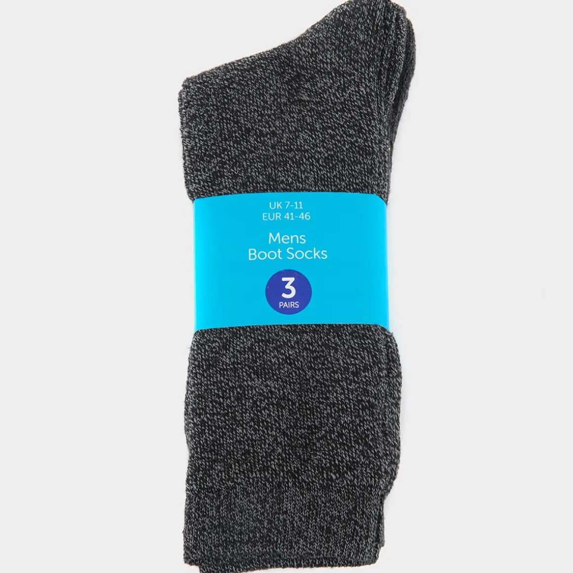 Malvern Mens 3 Pack Grey & Navy Boot Socks