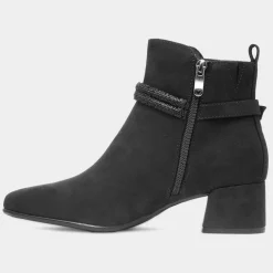 Marco Tozzi Comb Womens Black Block Heel Boot