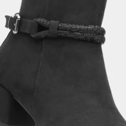 Marco Tozzi Comb Womens Black Block Heel Boot