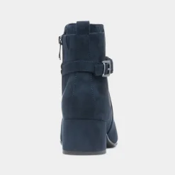 Marco Tozzi Comb Womens Navy Block Heel Boot