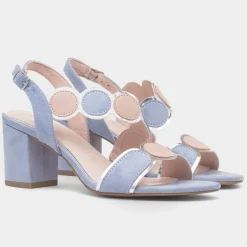Marco Tozzi Womens Blue Vegan Heel