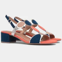 Marco Tozzi Womens Navy Heeled Sandals