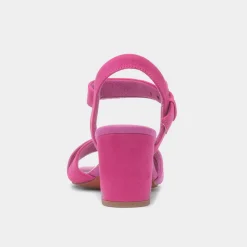 Marco Tozzi Womens Pink Buckle Heel