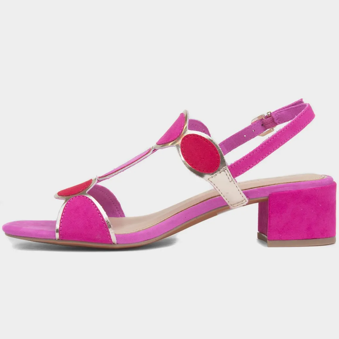Marco Tozzi Womens Pink Heeled Sandal