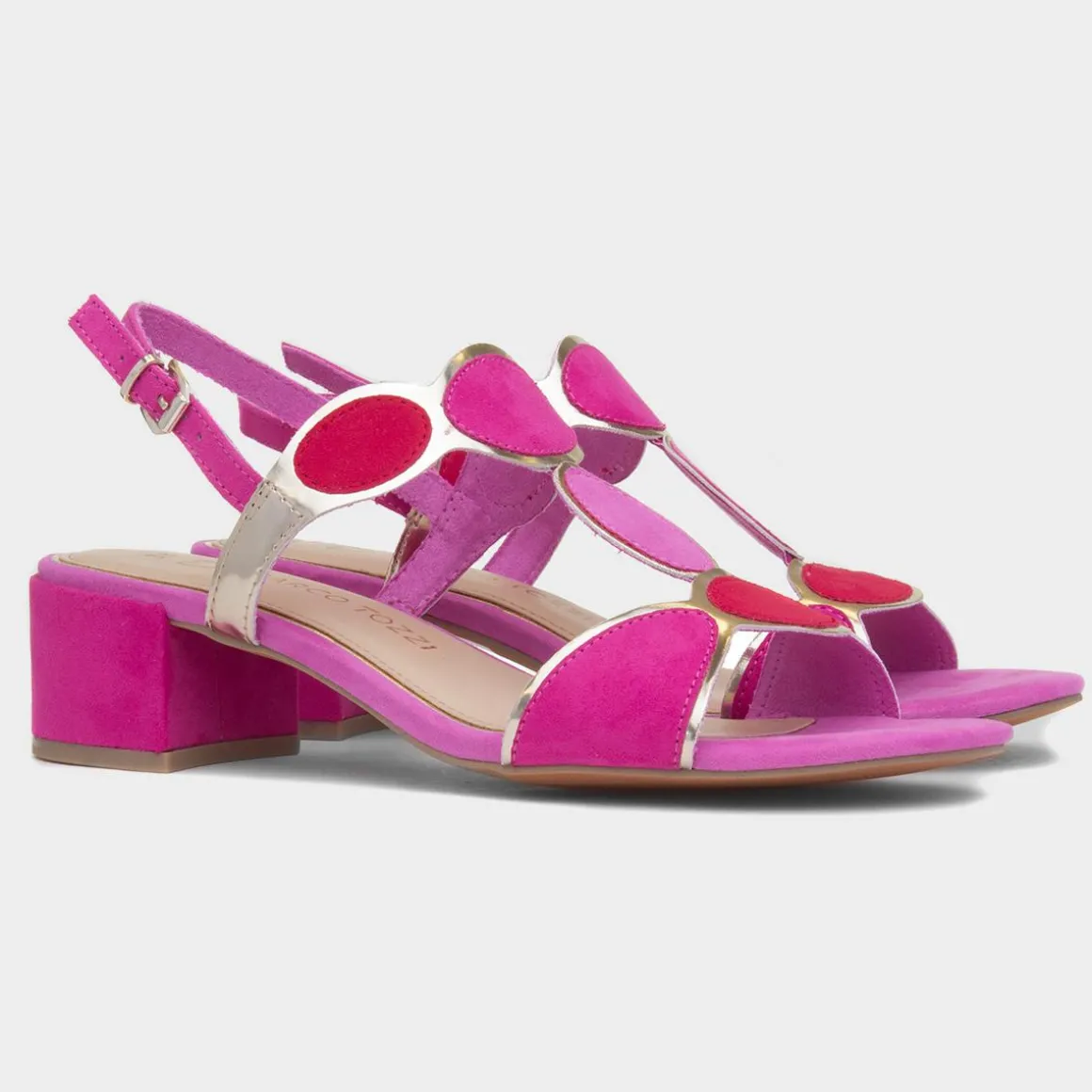 Marco Tozzi Womens Pink Heeled Sandal
