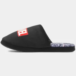 Marvel Mens Black Mule Slipper