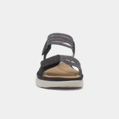 Maya Grace April Womens Black Easy Fasten Sandal
