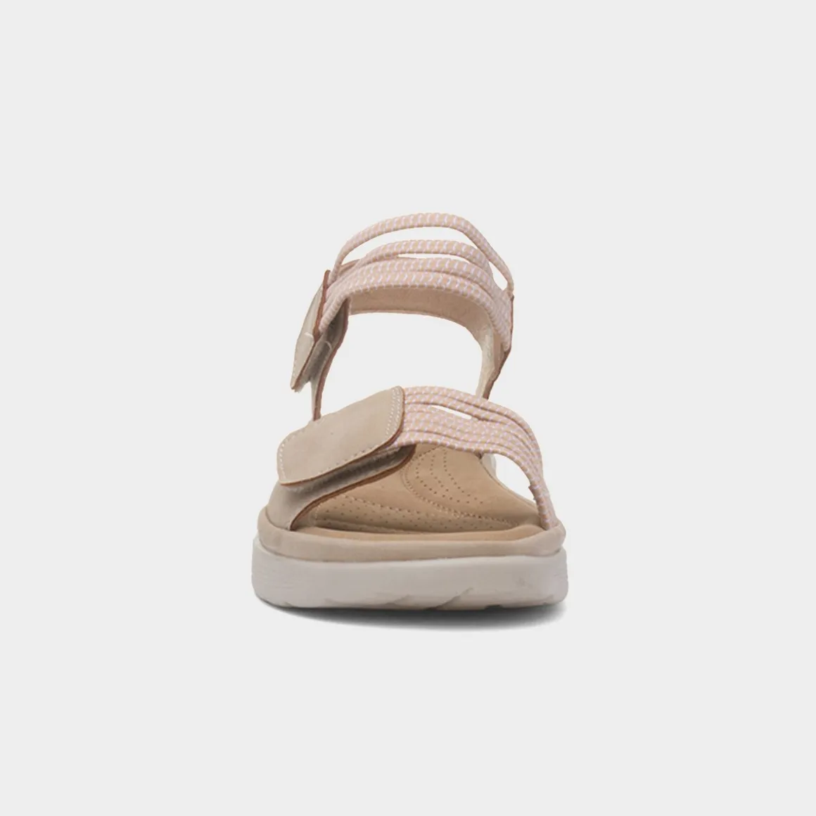 Maya Grace April Womens Beige Easy Fasten Sandal