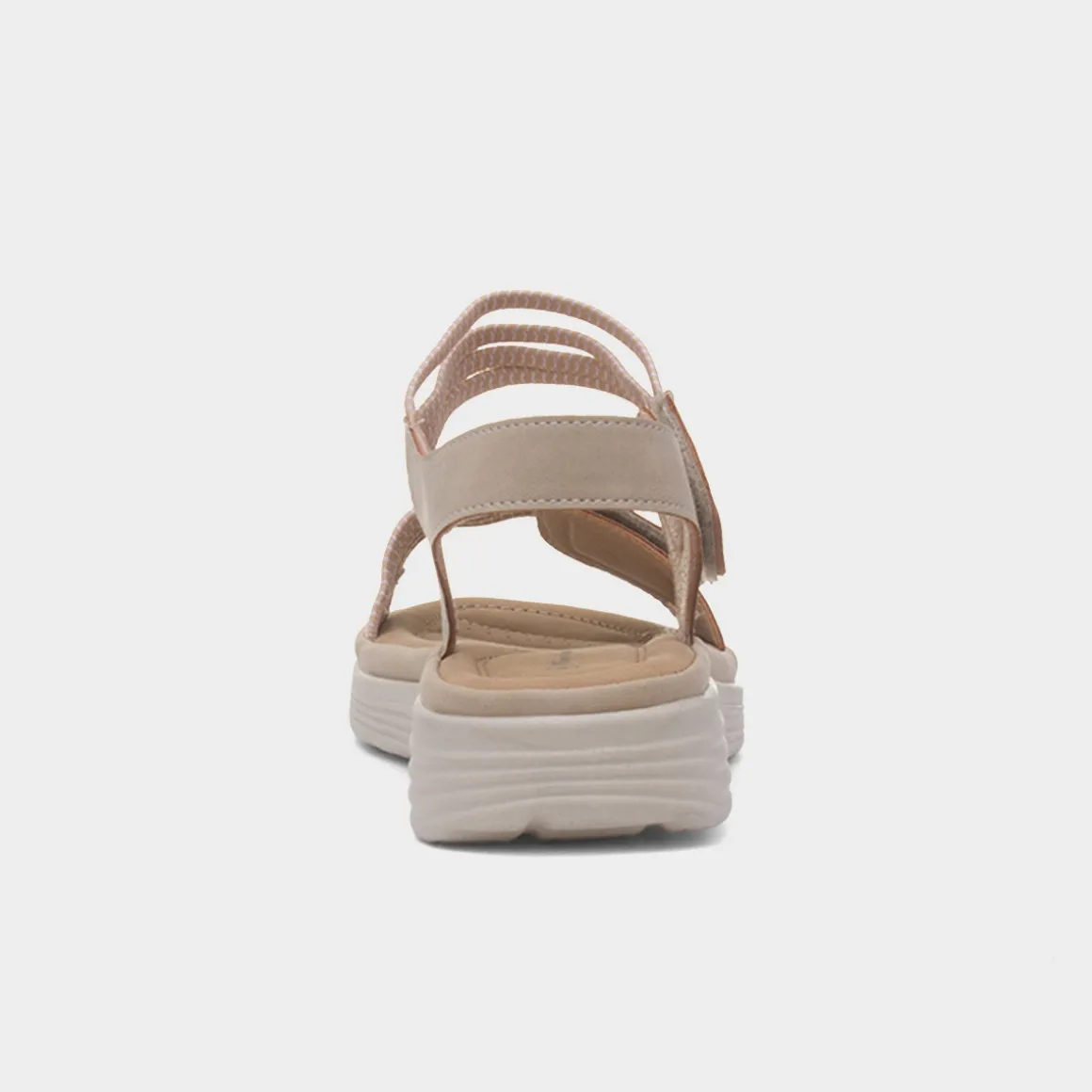 Maya Grace April Womens Beige Easy Fasten Sandal