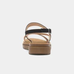 Maya Grace Eden Womens Black Wider Fit Sandal