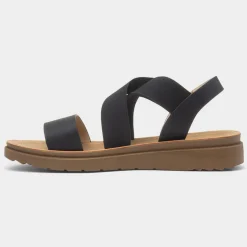 Maya Grace Marlene Womens Black Strappy Sandal