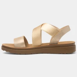 Maya Grace Marlene Womens Gold Strappy Sandal
