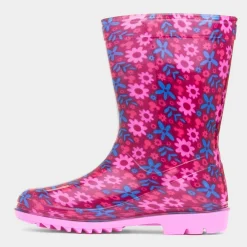 Minnie Mouse Kids Fuchsia Floral Welly