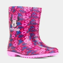 Minnie Mouse Kids Fuchsia Floral Welly