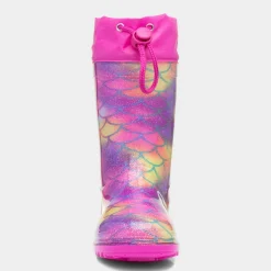 Mist Girls Rainbow Mermaid Glitter Welly
