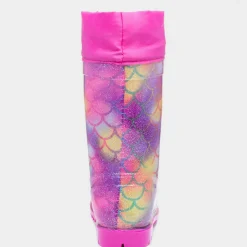 Mist Girls Rainbow Mermaid Glitter Welly