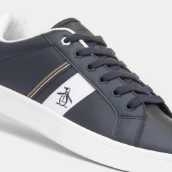 Original Penguin Steadman Retro Mens Navy Trainer